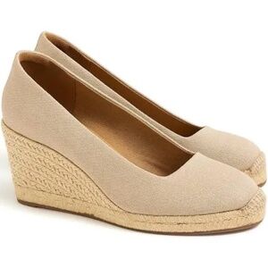 J. Crew Tan Espadrille Wedges